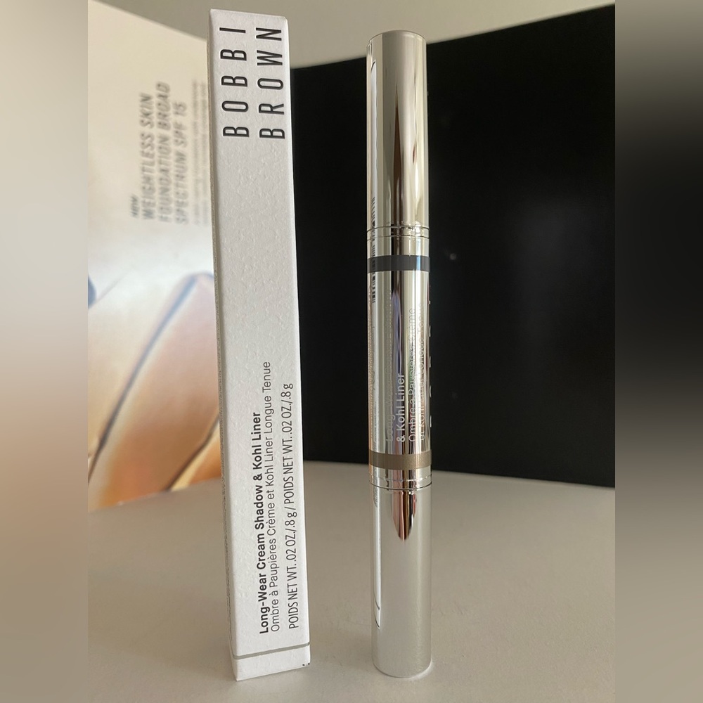 Bobbi Brown Long-Wear Cream Shadow (Moss) &Kohl Liner(Dark Olive) Dual Ended, 8g